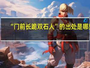 “门前长跪双石人”的出处是哪里