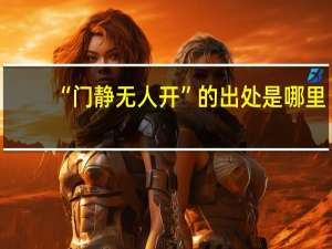 “门静无人开”的出处是哪里