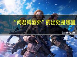 “问君樽酒外”的出处是哪里