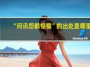 “问讯怨鹤惊猿”的出处是哪里