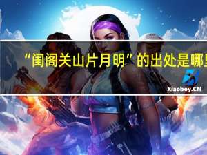 “闺阁关山片月明”的出处是哪里