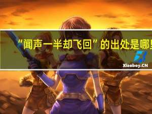 “闻声一半却飞回”的出处是哪里