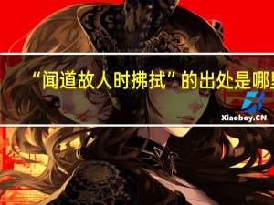 “闻道故人时拂拭”的出处是哪里