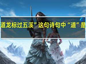 “闻道龙标过五溪”这句诗句中“道”是什么意思