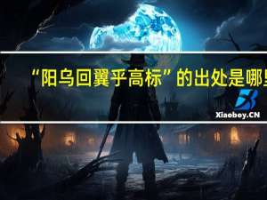 “阳乌回翼乎高标”的出处是哪里