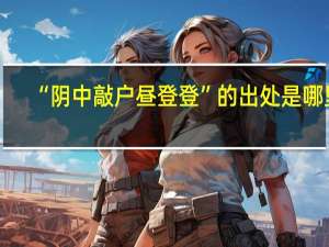 “阴中敲户昼登登”的出处是哪里