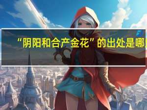 “阴阳和合产金花”的出处是哪里