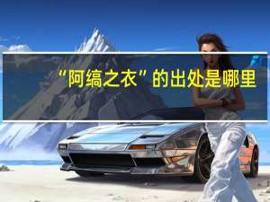 “阿缟之衣”的出处是哪里