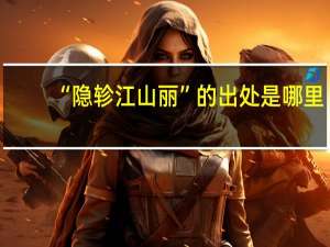 “隐轸江山丽”的出处是哪里