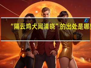 “隔云鸡犬闻清晓”的出处是哪里