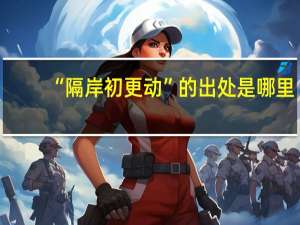 “隔岸初更动”的出处是哪里