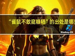 “雀鼠不敢窥糠粞”的出处是哪里