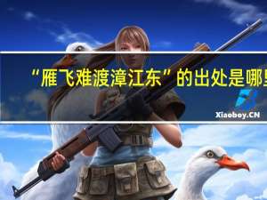 “雁飞难渡漳江东”的出处是哪里