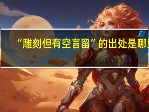“雕刻但有空言留”的出处是哪里