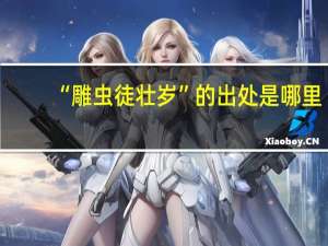 “雕虫徒壮岁”的出处是哪里