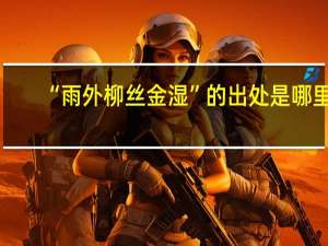 “雨外柳丝金湿”的出处是哪里