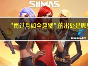 “雨过月如全赵璧”的出处是哪里