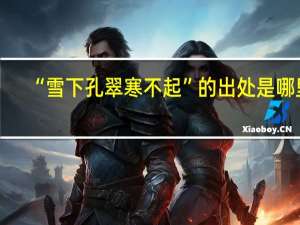 “雪下孔翠寒不起”的出处是哪里
