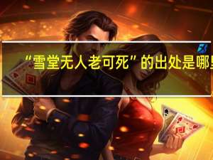 “雪堂无人老可死”的出处是哪里