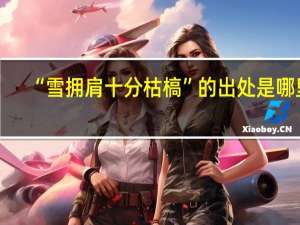 “雪拥肩十分枯槁”的出处是哪里