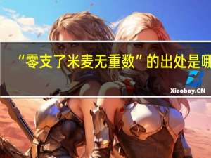 “零支了米麦无重数”的出处是哪里