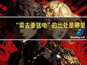 “雷去壶犹电”的出处是哪里