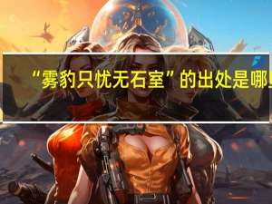 “雾豹只忧无石室”的出处是哪里