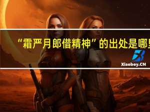 “霜严月郎借精神”的出处是哪里