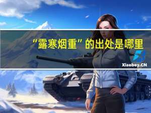 “露寒烟重”的出处是哪里