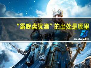 “露晚盘犹滴”的出处是哪里
