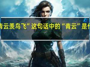 “青云羡鸟飞”这句话中的“青云”是什么意思