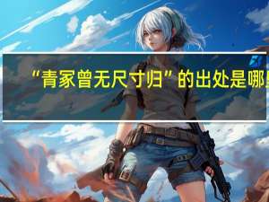 “青冢曾无尺寸归”的出处是哪里
