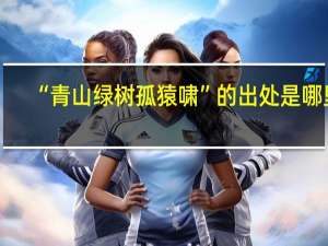 “青山绿树孤猿啸”的出处是哪里