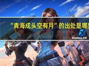 “青海戍头空有月”的出处是哪里