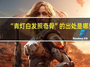 “青灯白发照奇骨”的出处是哪里