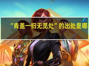 “青盖一归无觅处”的出处是哪里