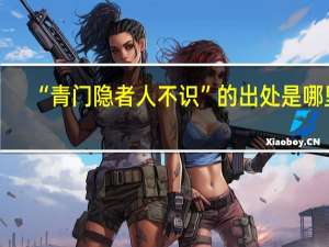 “青门隐者人不识”的出处是哪里