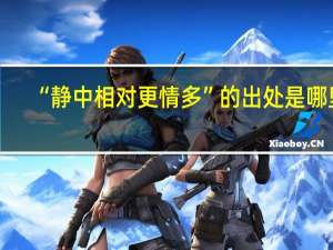 “静中相对更情多”的出处是哪里