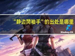 “静边閒袖手”的出处是哪里