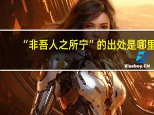 “非吾人之所宁”的出处是哪里
