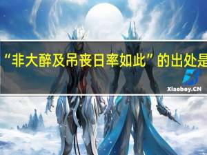 “非大醉及吊丧日率如此”的出处是哪里