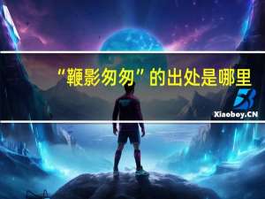 “鞭影匆匆”的出处是哪里
