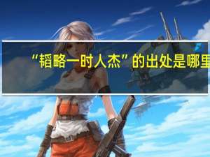 “韬略一时人杰”的出处是哪里