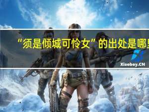 “须是倾城可怜女”的出处是哪里