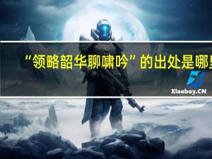“领略韶华聊啸吟”的出处是哪里