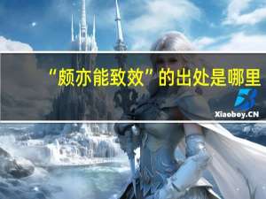 “颇亦能致效”的出处是哪里