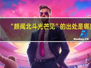 “颇闻北斗光芒见”的出处是哪里