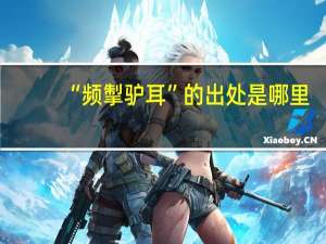 “频掣驴耳”的出处是哪里