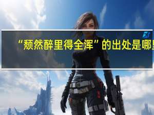 “颓然醉里得全浑”的出处是哪里