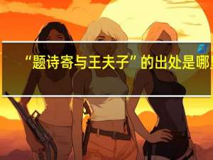 “题诗寄与王夫子”的出处是哪里